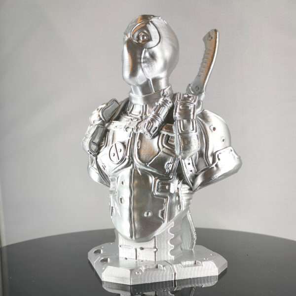 Silver Metalik Deadpool Büstü