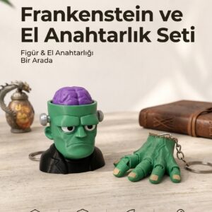 Frankenstein Sesli Anahtarlık Seti